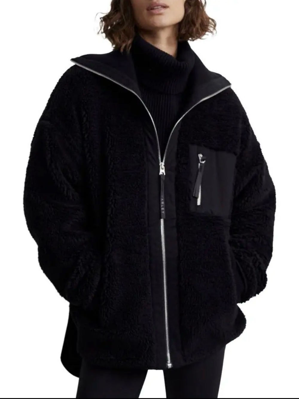 Varley Women’s Myla Zip Through Jacket Size Medium Black
